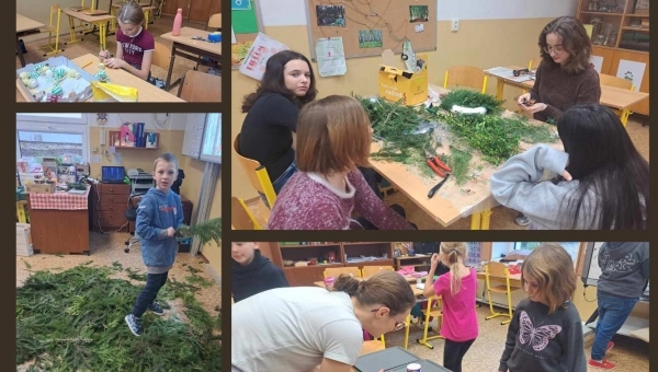 Přípravy na vánoční jarmark