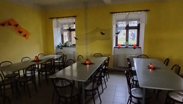 Halloween ve školní jídelně