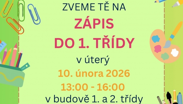 Zápis do 1. třídy