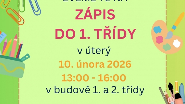 Zápis do 1. třídy